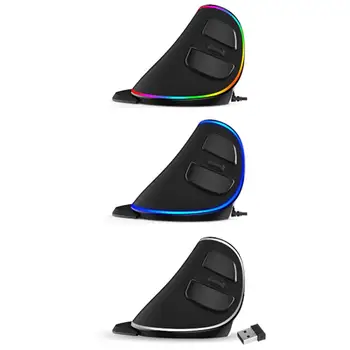 

M618 PLUS Ergonomics Vertical Gaming Mouse 6 Buttons 4000 DPI Wired/Wireless RGB Right Hand Mice for PC Laptop Computer
