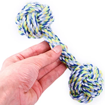 

Dumbbell Dog Toy Ball Chew Rope Cotton Durable Puzzle Strong Dog Toys Bite Resistant Mascotas Bone Rope Speelgoed Puppy BB50DTY
