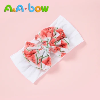 

New Colorful Boho Newborn Toddler Headband Ribbon Elastic Baby Headdress Kids Hair Band Girl Bow Knot