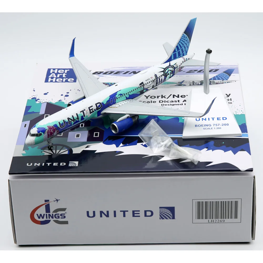 

Коллекционный самолет из сплава 1:200, подарок JC Крылья LH2269 United Airlines «Звездный Альянс» Боинг, модель литая самолета N14102