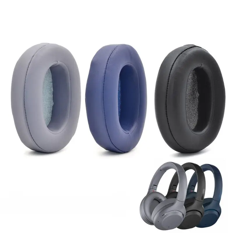 1Pair Black Replacement Soft Foam Earpads Ear Cover Cushion for S ony WH XB900N WHXB900 Headphones Headset