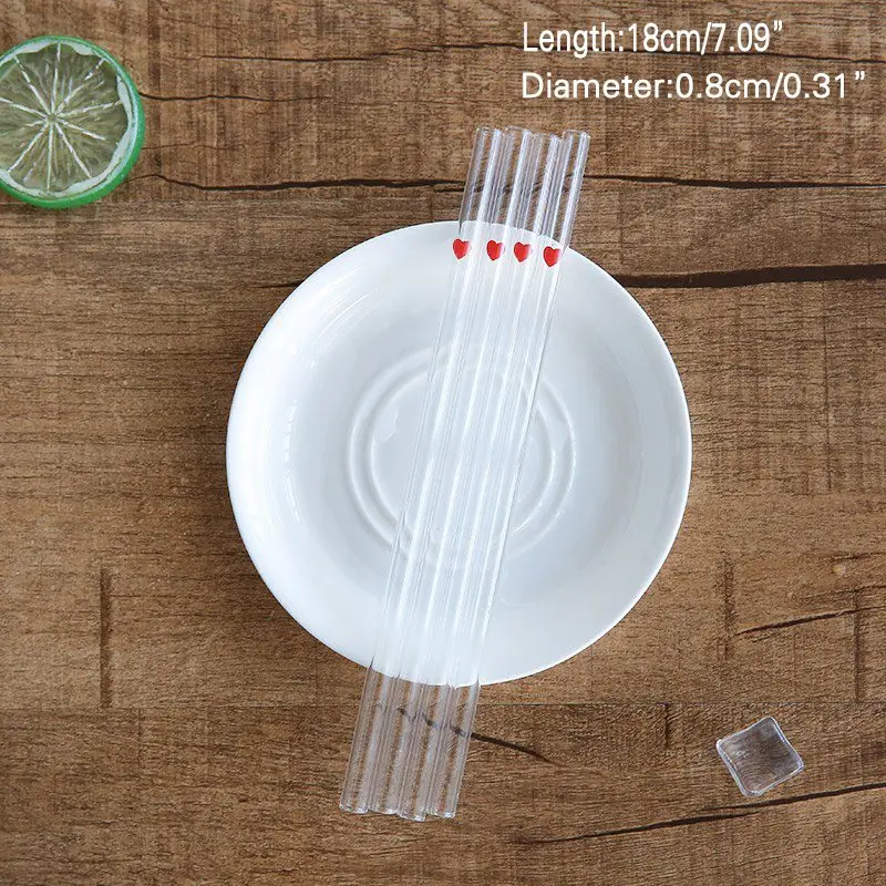 Распродажа стеклянная трубочка для питья подогреватель термостойкая