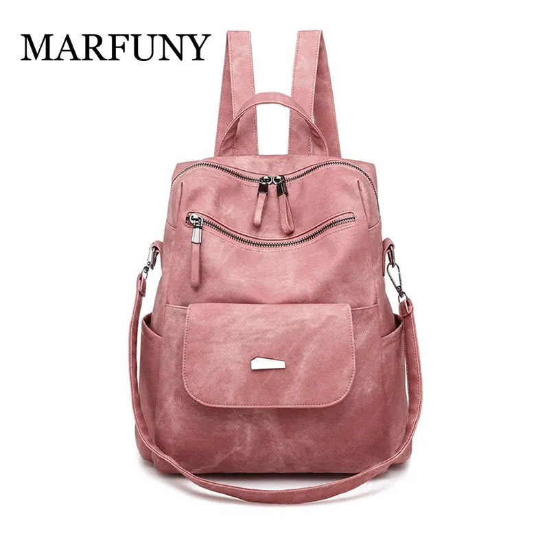 

Women Backpack Female High Quality Soft Leather Book School Bags For Teenage Girls Sac A Dos Travel Back pack Rucksacks Mochilas