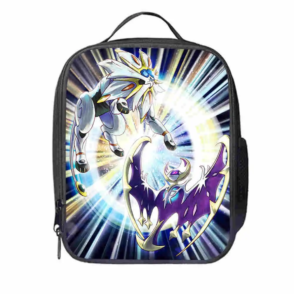 

Cute Pokemon Haunter Eevee Cooler Lunch Bag Cartoon Girls Portable Thermal Food Picnic Bags for School Kids Boys Lunch Box Tote