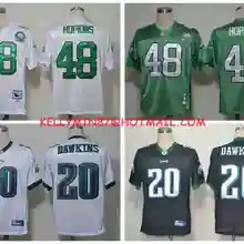Stitiched, Philadelphia s, Wes Hopkins Brian Dawkins Throwback для мужчин Джерси