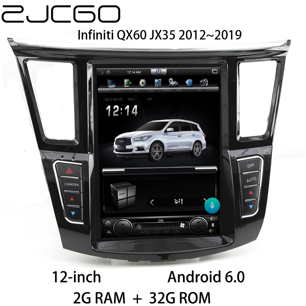 

Car Multimedia Player Stereo GPS DVD Radio Navigation NAVI Android Screen Monitor for Infiniti QX60 JX35 2012~2019