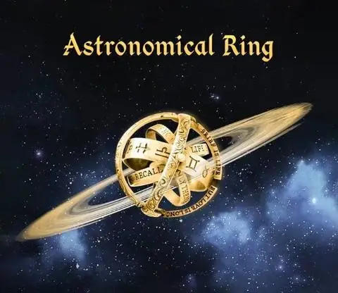 16th Century Astronomical Ring Ball Cosmic Engagement Rings Couple Lover Open And Merge Ring Unfolds Into Astronomical Sphere