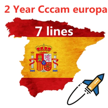 

Spain Receptor Cccam europa 7lines for 2Year Spain used for freesat v7 DVB-S2 service Clines satellite receiver Europe channels