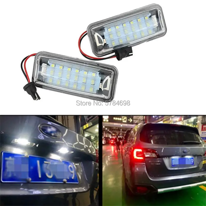 Светодиодная подсветка CanBus для номерного знака без ошибок Subaru Forester XV Impreza Legacy BRZ