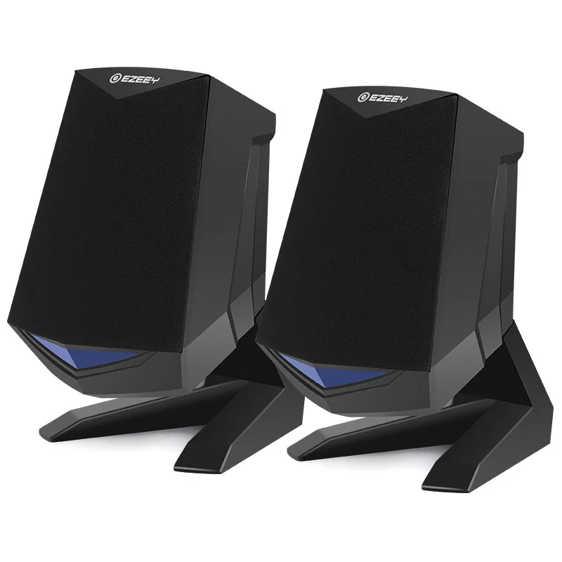 Gaming Led light Mini Portable USB Powered Speakers Bass 2.0 For Laptop Computer PC 3.5mm Audio Loudspeaker for mobile phones