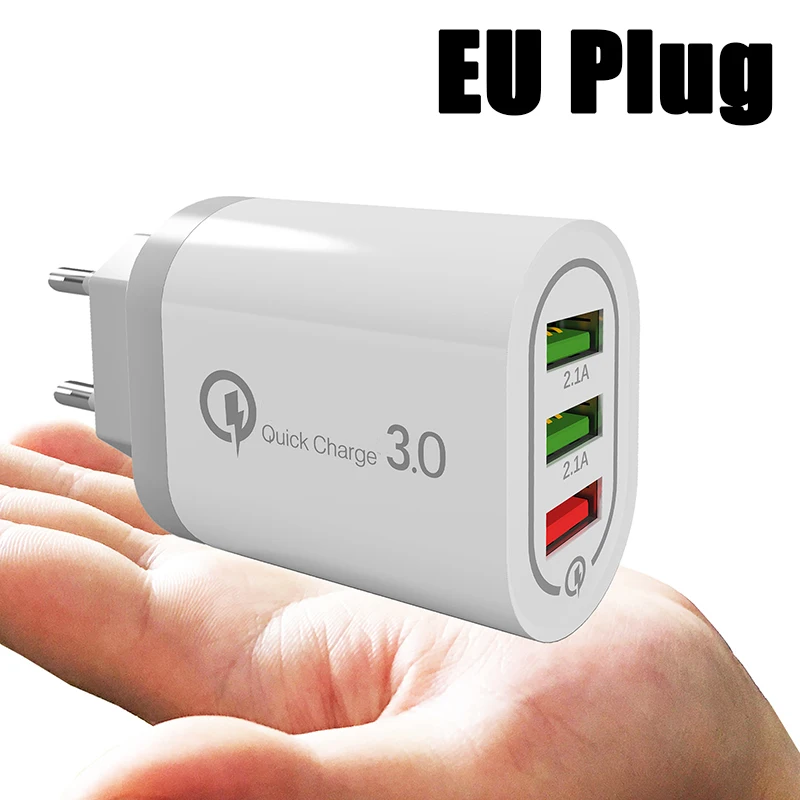 3 порта автомобильное зарядное устройство USB устройства для мобильных телефонов