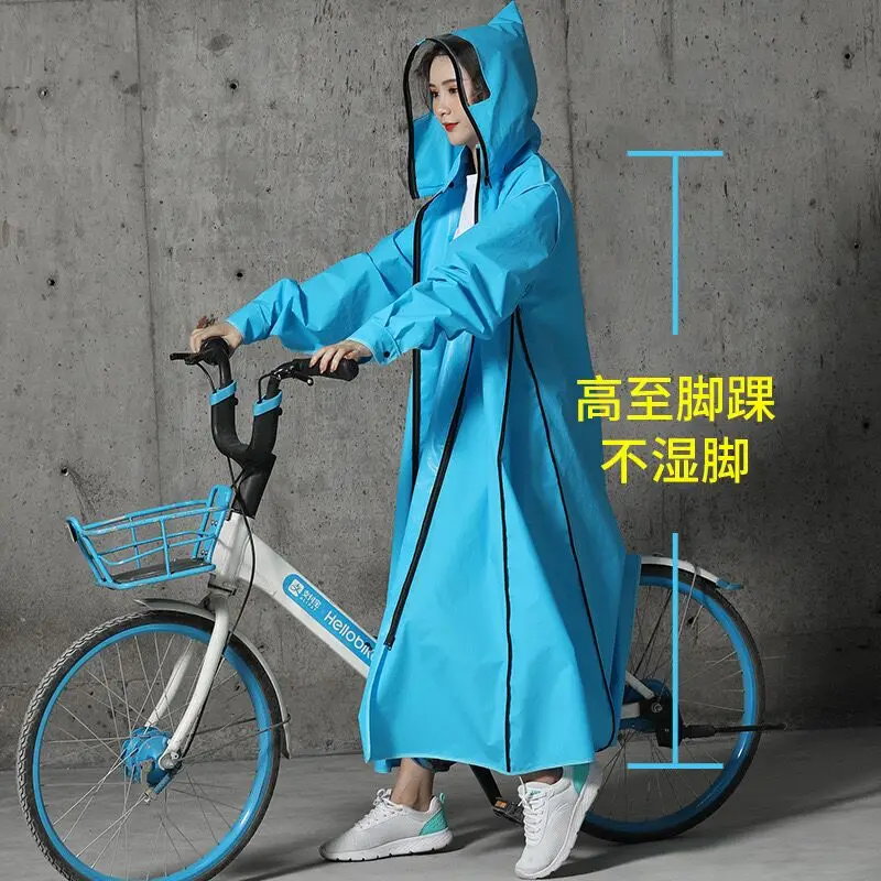 Jolmo Lander Unisex  EVA Rain coat Thickened Rain Poncho Hooded Cycling Bicycle Wear Rainwear (3)