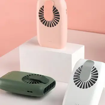 

Hanging waist fan USB charging hanging neck fan mini handheld multi-function portable desktop small fan Support Fast delivery