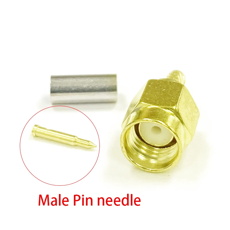 1pc New Brand SMA Male Female/ RP Plug Jack RF Coax Connector crimp for RG316 RG174 Cable Wire Terminal Antenna Adapter brand new 4 pin plug front panel separate cable for yaesu ftm 100dr ftm 400dr 400xdr car mobile radio