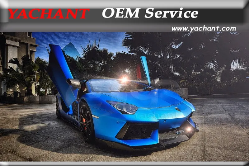 Car-Styling Carbon Fiber Front Bumper Lip Fit For 11-14 Aventador LP700 DM Molto Veloce Base Package Style with Sword | Автомобили и