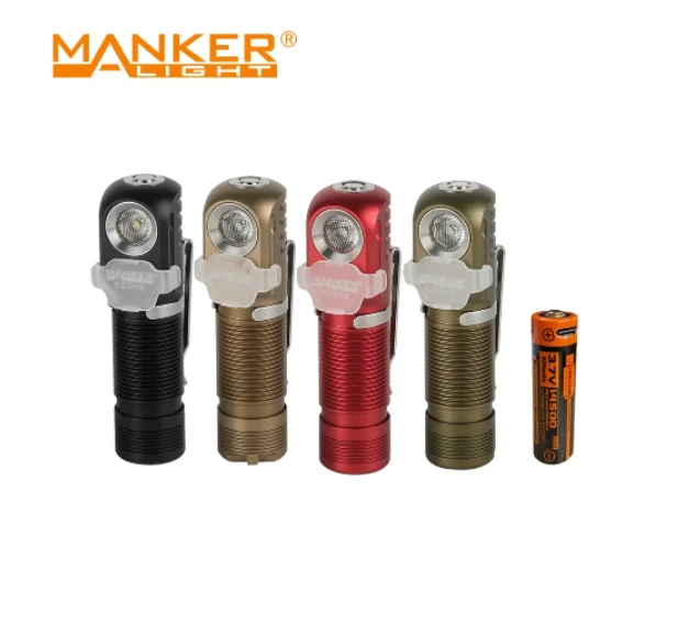 Комплект: фонарик-брелок Manker E03H II 600 лм + USB-перезаряжаемый аккумулятор 14500 типа C 1
