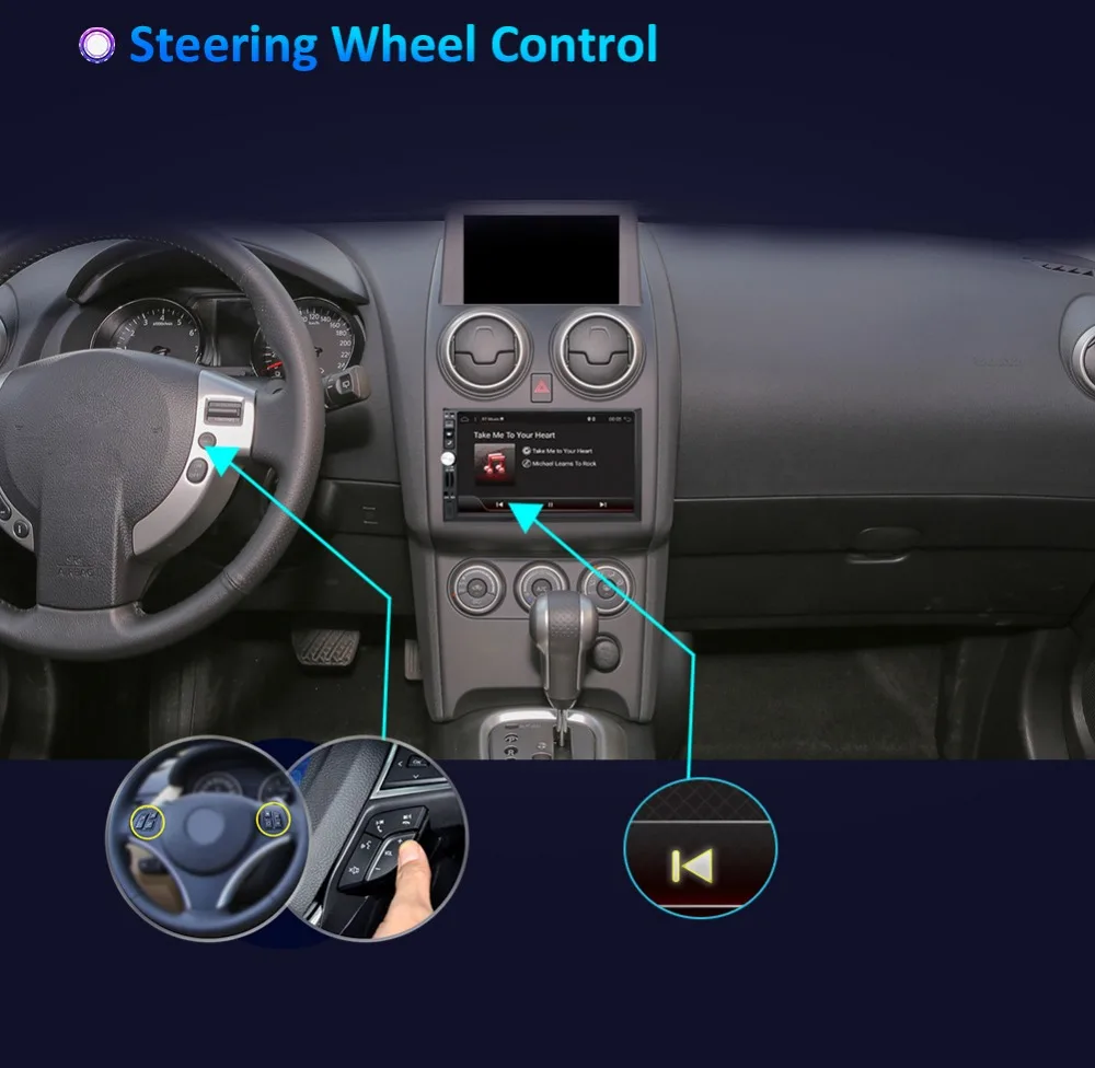 Discount Octa Core car dvd 2 Din Android 9.0 For NISSAN QASHQAI Tiida Car Audio Stereo Radio GPS TV 3G WiFi dvd automotivo Universal SWC 12