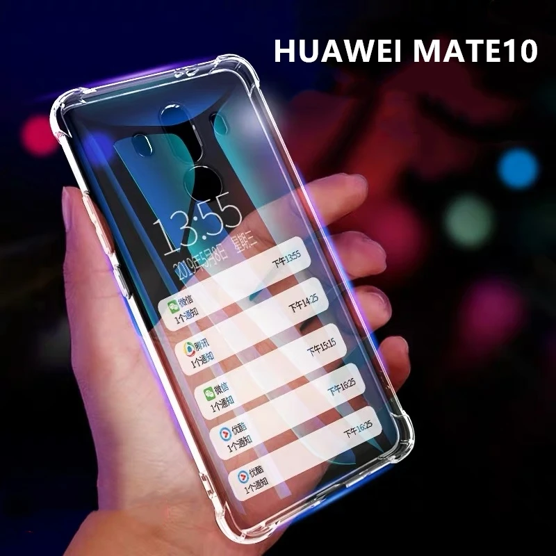 Прозрачный чехол для Huawei Mate 10 7 8 9 мягкий силиконовый из ТПУ lite pro Ультратонкий