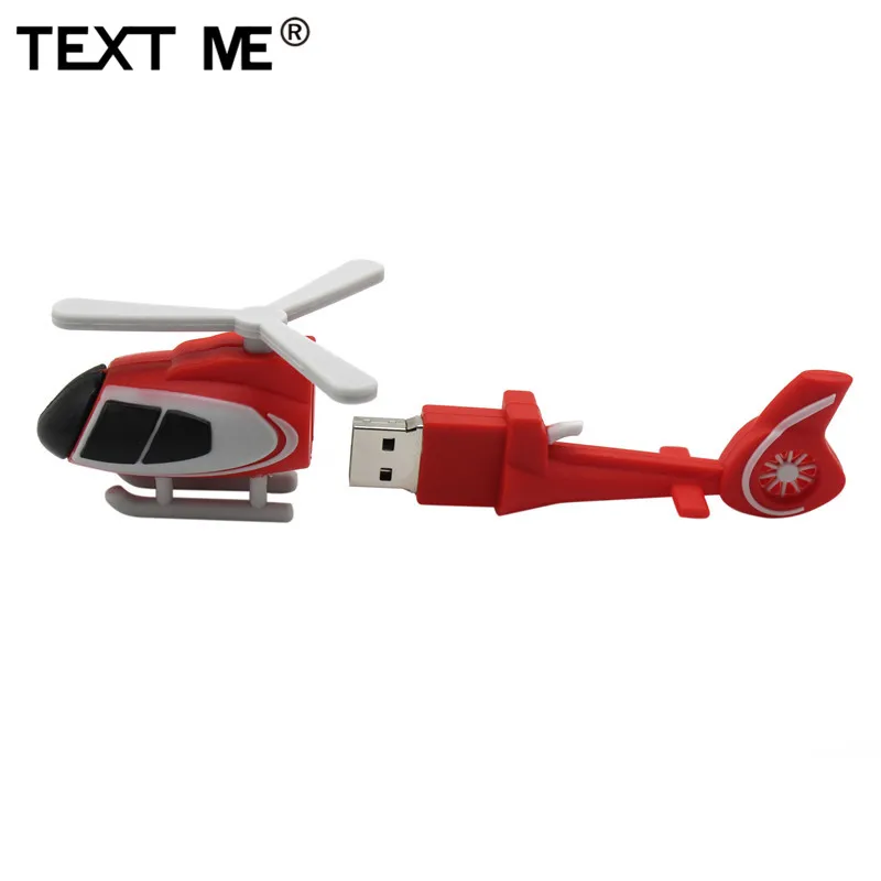 TEXT ME мультфильм крутая модель вертолета usb2.0 4 ГБ 8 ГБ 16 ГБ Флешка USB флеш-накопитель креативный 32 Гб 64 Гб флешка