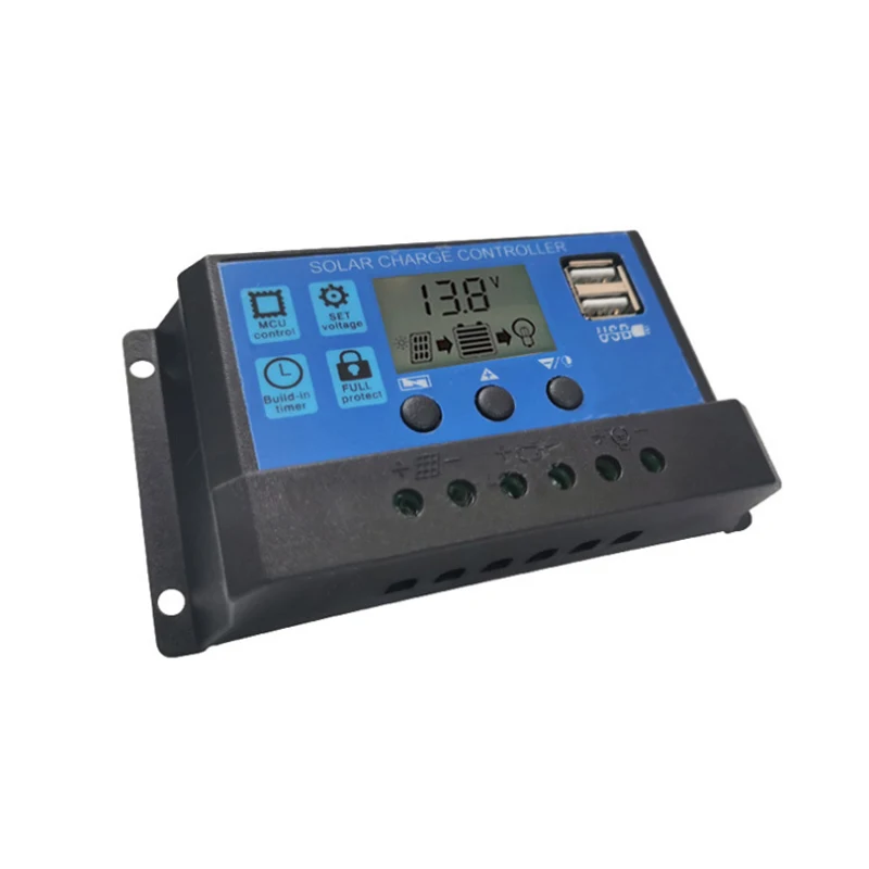 

Intelligent Solar Charge Controller PWM Controller Regulator With Dual USB LCD Display Solar Panel Battery Controllers