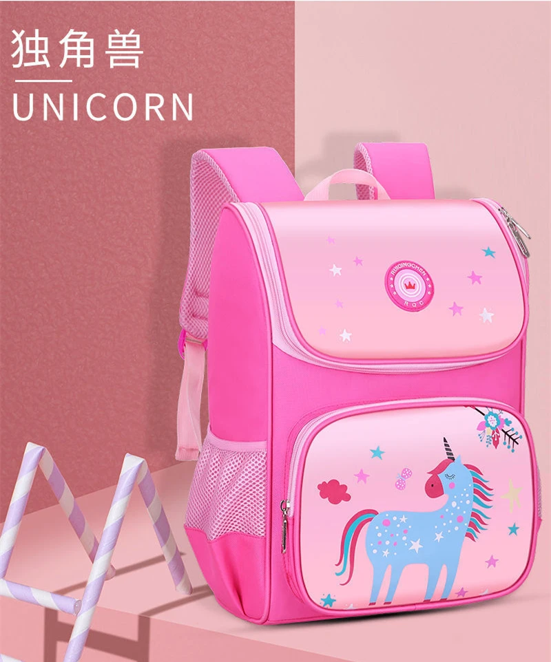 Fashion Anime Primary Bag In Kindergarten Girl Boy School Bag Child Cartoon Unicorn Dinosaur School Backpack Kids Schoolbag
