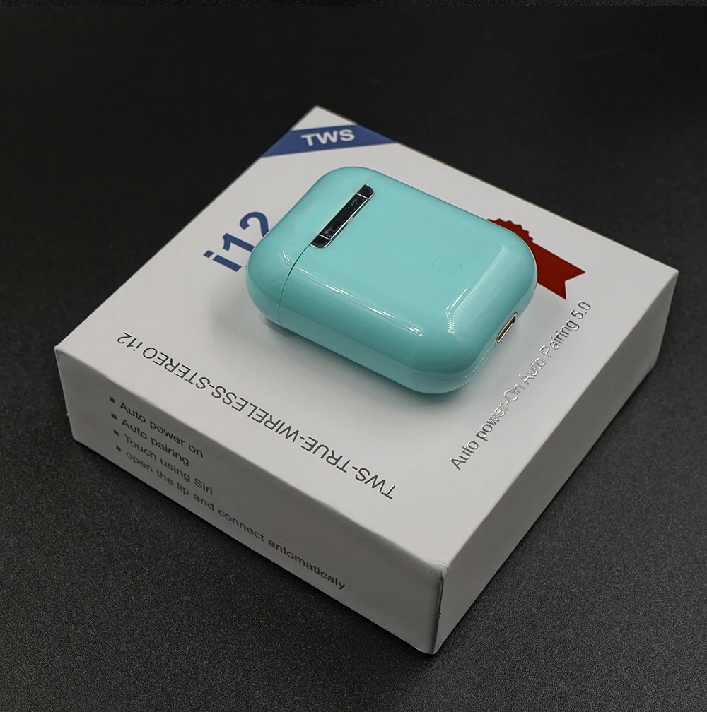 i12 B3 Green I12 tws гарнитура, всплывающие Bluetooth наушники, сенсорное управление, беспроводные наушники, гарнитура, настоящие беспроводные наушники, стерео Tws - Цвет: i12 B3 Green