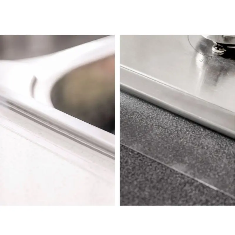 Kitchen Sink Waterproof Mildew Strong Self-adhesive Transparent Tape Bathroom Toilet Gap Strip Pool Water Seal