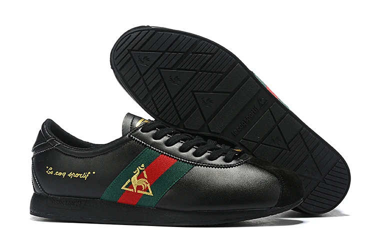black gold Новинка, Оригинальные Классические мужские спортивные кроссовки Le Coq Sportif, мужские и женские дышащие кроссовки для бега - Цвет: black gold