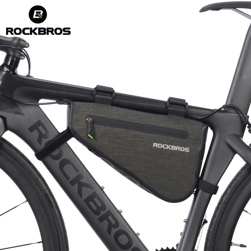Perfect ROCKBROS Rainproof Bike Bag Large Capacity MTB Road Frame Bag Triangle Pouch Waterproof Caulking Bicycle Bag Pannier Accessories 0