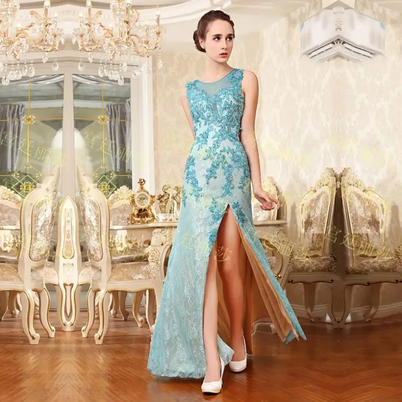 Макси, роскошное, кристаллическое, lvestidos, официальное, кружевное, расшитое бисером, красное, синее, длинное, сексуальное, вечернее платье, вечерние, выпускные платья