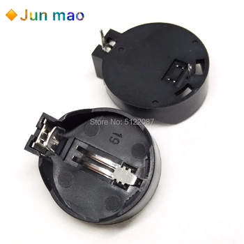 

10PCS Battery Button Cell Holder Socket Case CR2032 battery holder 2032 Battery Seat Circular Battery Box