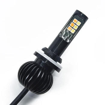

Pair White &Yellow Dual Color LED Fog Light 880/881 COB LED Light Bulbs Kit 12V