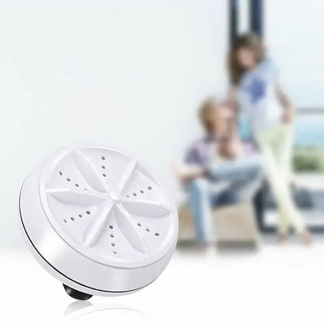 Ultrasonic Turbo Washing Machine Portable Travel Washer Air Bubble And Rotating Mini Washing Machine 4