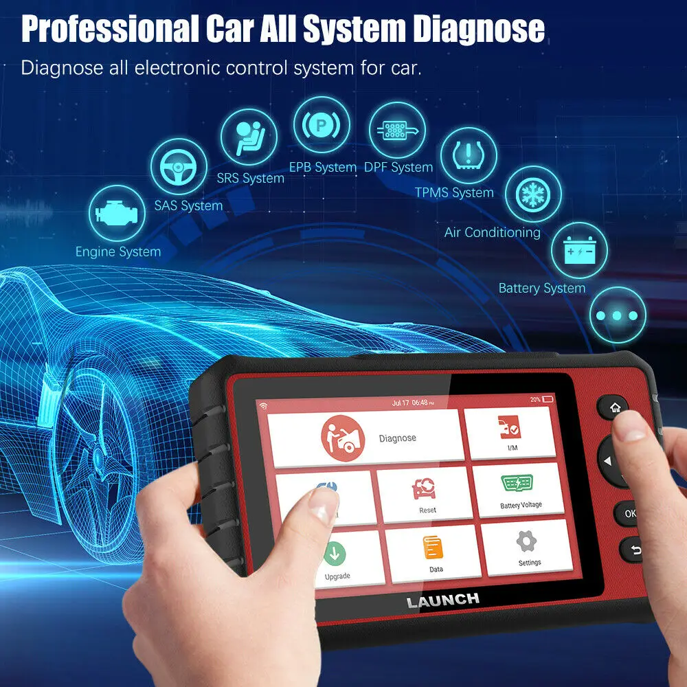 LAUNCH X431 CRP909C OBD2 сканер Профессиональный OBD 2 Автомобильный диагностический подушка