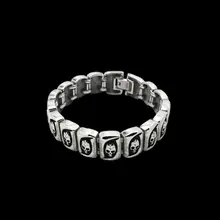 Поддержка Прямая поставка браслет из нержавеющей стали 316 модный дизайн браслет с черепом