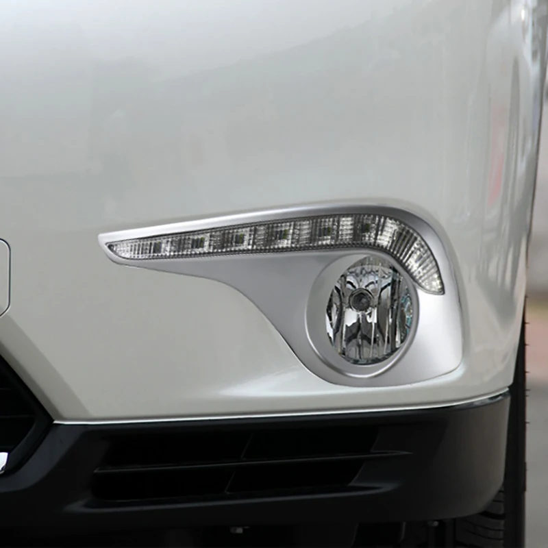 2 шт. для Toyota Highlander 2012- Светодиодный дневной ходовой светильник DRL Автомобильная противотуманная фара 6000K белый светильник желтый светильник