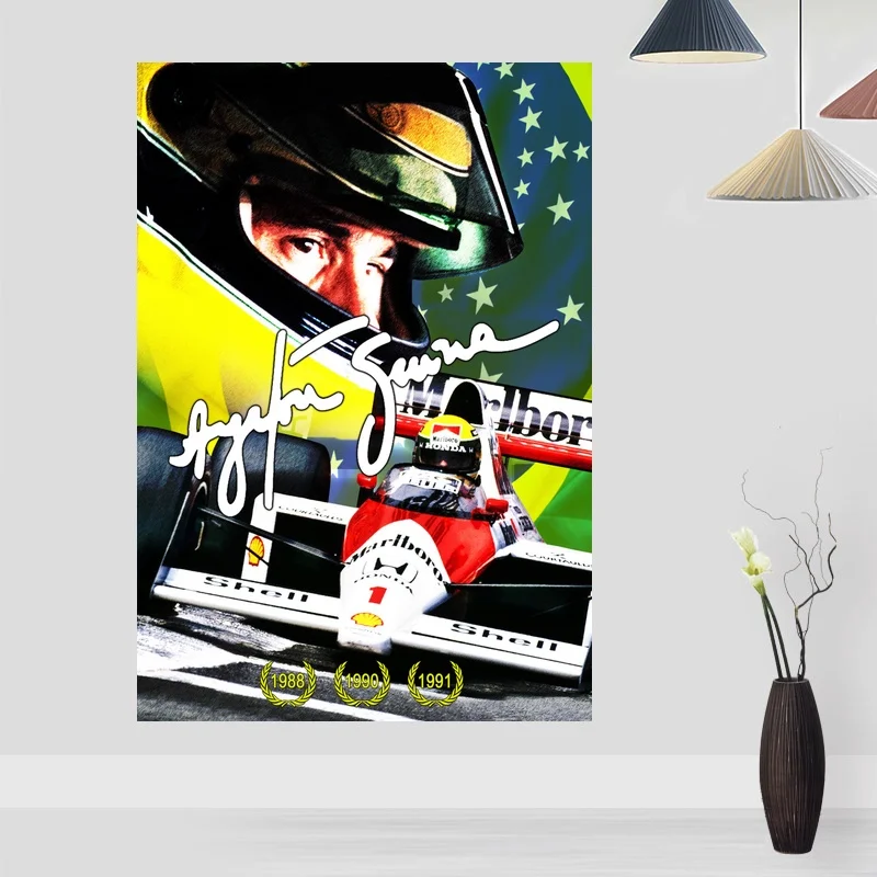 Ayrton Senna F1 Formula Grand плакат холст печать домашний Декор настенный художественный без