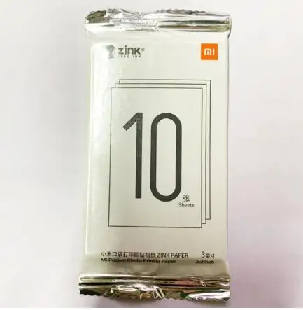 Xiaomi mijia AR принтер 300 точек/дюйм портативный фото мини карман с поделкой DIY 500 мАч принтер с картинками Карманный принтер работа с mijia - Color: 10pcs paper No box