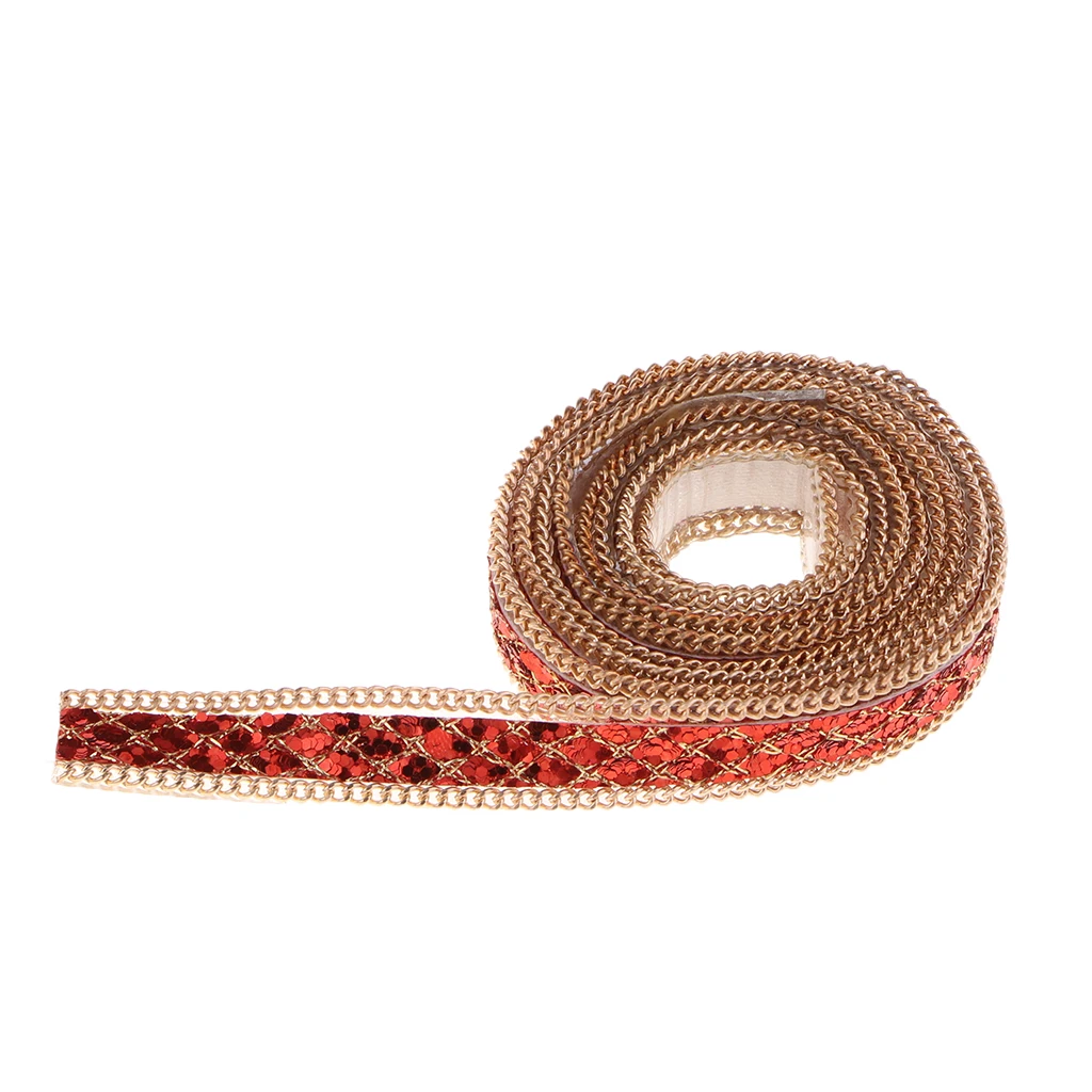 1 Yard 10mm Beaded Lace Trim for Clothes Dress DIY Craft Crystal Rhinestone Applique Decorative Banding Belt Ribbon Wrap 