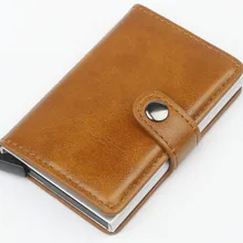 Сумка для кредитных карт автоматический тип карты пуля Металлический Алюминиевый Чехол кошелек Противоугонная сумка для карт