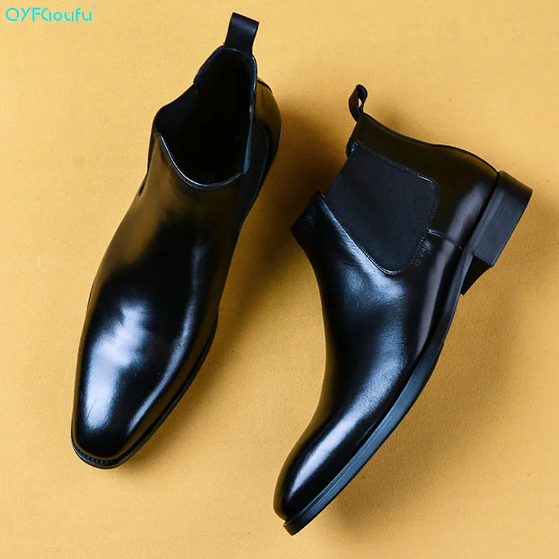 mens blue dress boots