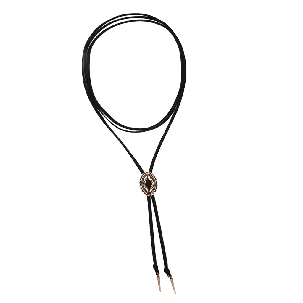 Punk Neck Strap Leather Wrap Choker Collar Rope Party Short Women Necklace