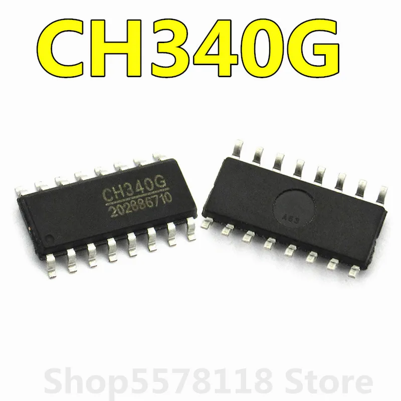 CH340G SOP16 CH340 SOP-16 340G SOP SMD новый и оригинальный чипсет IC 10 шт. | Электронные компоненты