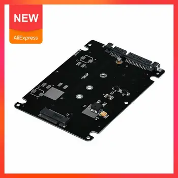 

M.2 NGFF SATA SSD To 2.5 inch SATA Adapter Card Case Desktop Computer M2 +M NGFF For PC key Adapter Socket (B ) Notebook M8Z4