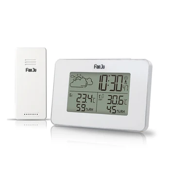 

New New 2019 New Alarm Clock Digital Watch Wireless Sensor Temperature Humidity Forecast Snooze Table Clocks Weather Station