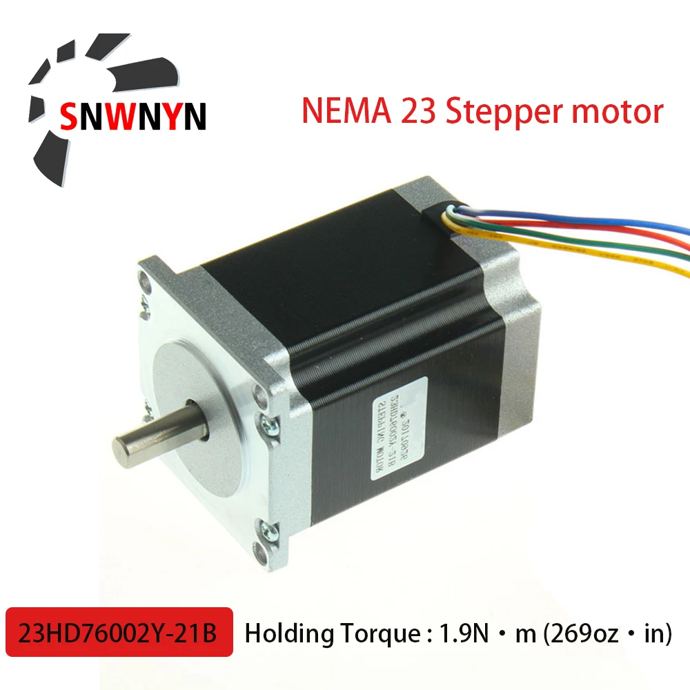 Nema 24 Stepper Motor 3.1Nm 2.8A 4wire CNC Mill Lathe Laser Router 