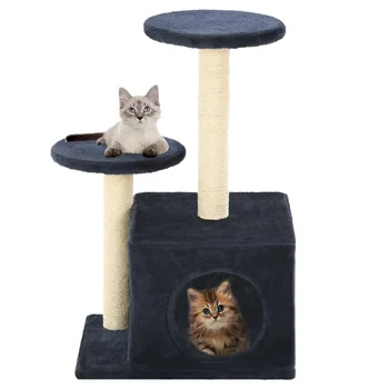 

60 cm Cat Tree with Sisal Scratching Posts Cat Scratches Feature-packed Cat Climbing Frame Four Seasons Cat Climbing Frame