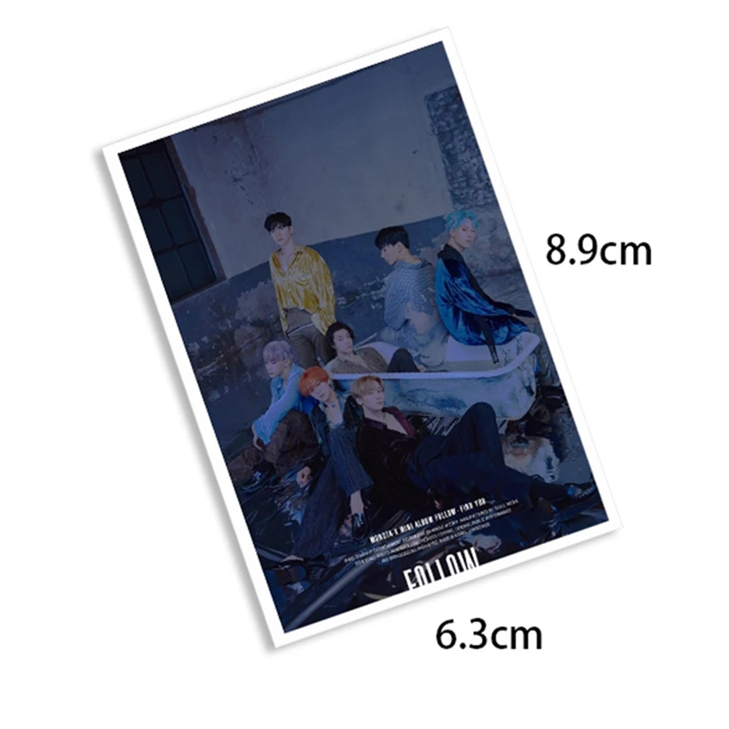 40 шт./setKPOP MONSTA X альбом самодельная бумага ЛОМО карта фото карта Плакат HD Фотокарта вентиляторы Подарочная коллекция