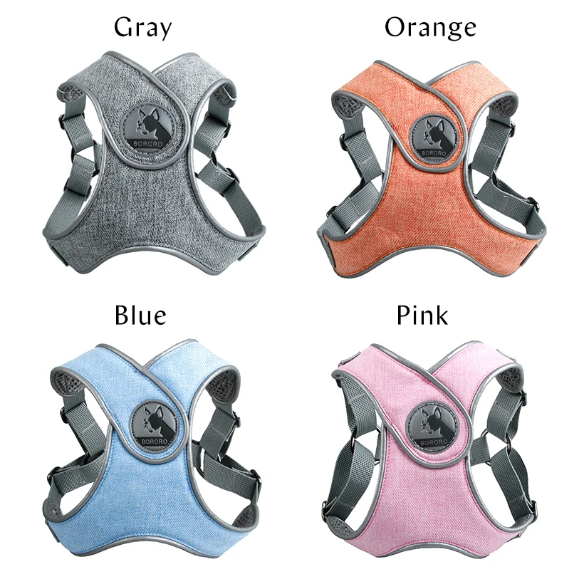 Взрывозащищенный сбруя для собак поводки костюм Светоотражающие Регулируемые