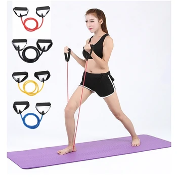 

120cm Yoga Pull Rope Resistance Bands Fitness Gum Elastic Bands Fitness Equipment Rubber expander Workout Exercise Training Band